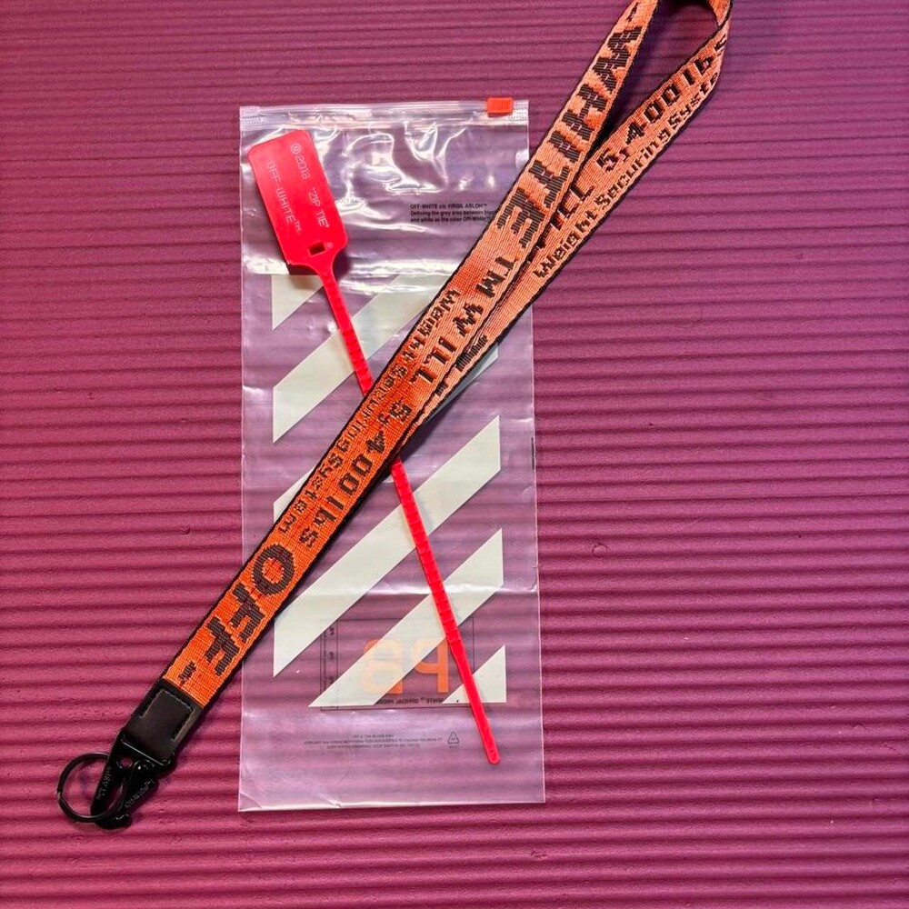 ๐ Orange | Off-White | Neck Lanyard โโโโโโโโโโโโโโโโโโโโโโโโโโโโโโโโ type: neck